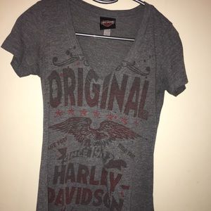 Harley Davidson gray top